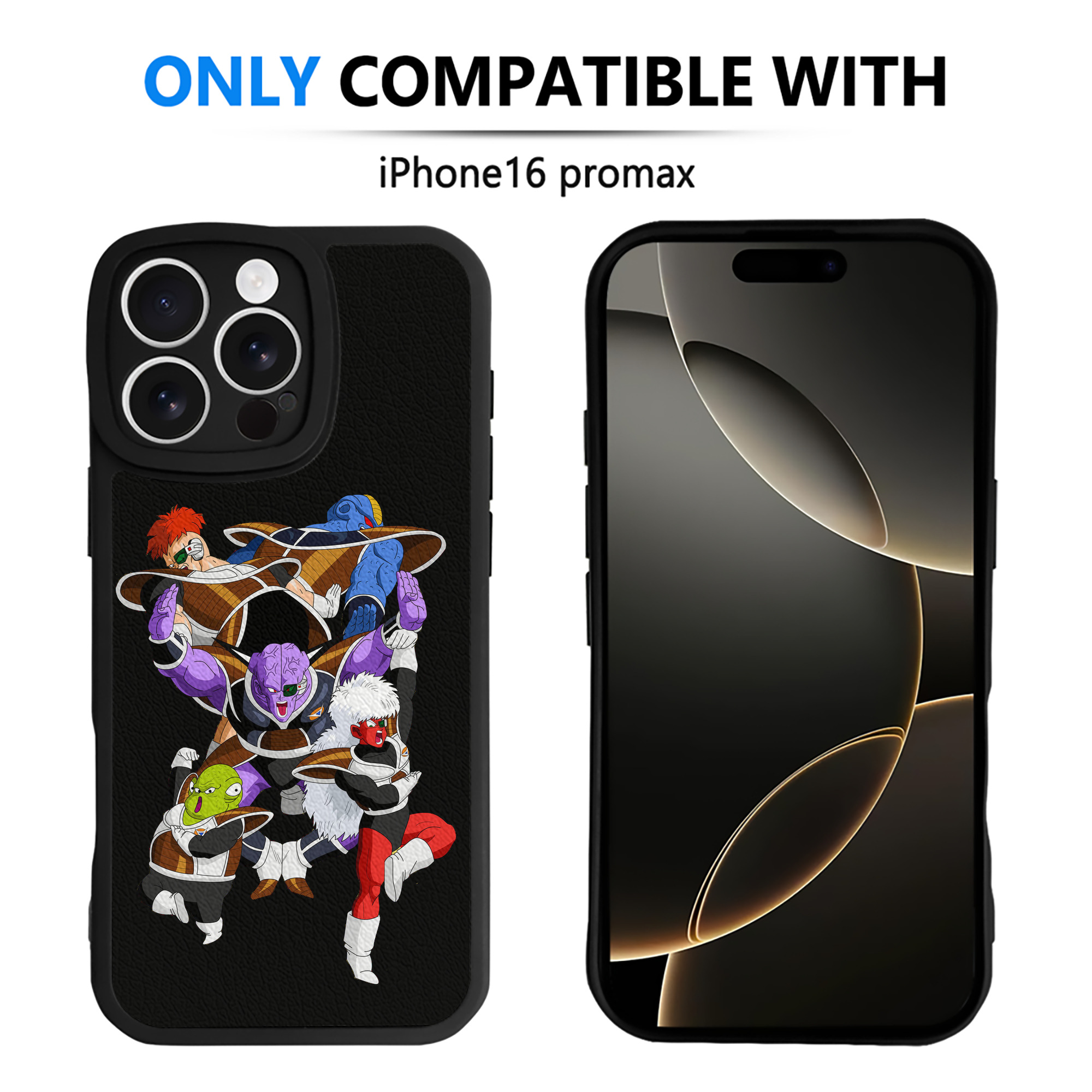 （画像用） ドラゴンボール DRAGON BALL 【iPhone 16シリーズ対応】シリコンスマホケース（レザー調） 材質：シリコン